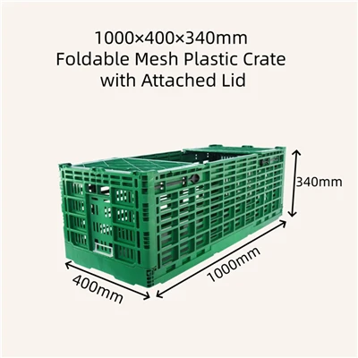 Foldable Mesh Yas Cratewith Txuas Lub hau